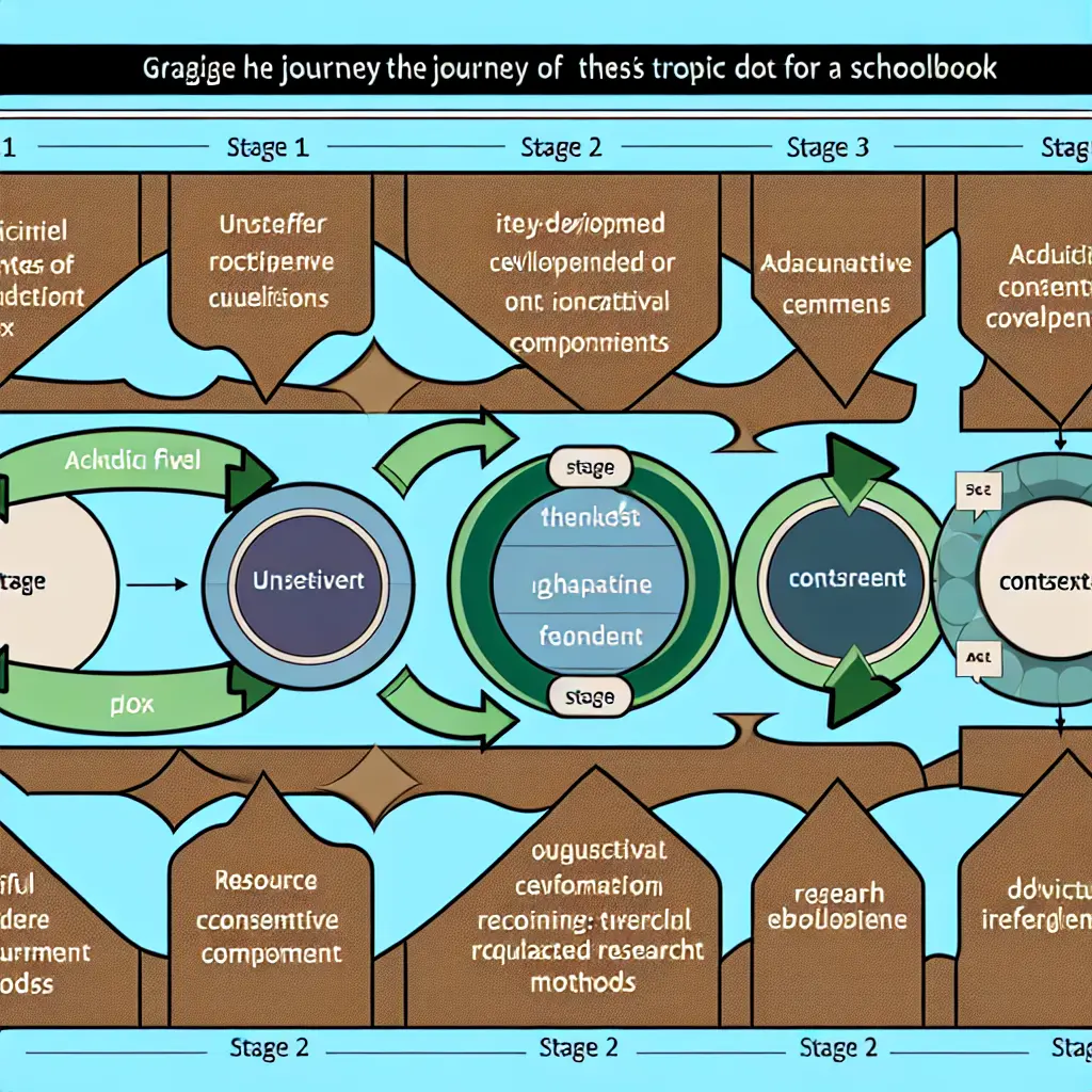 Flowchart showing iterative prompt engineering process from broad context to specific research topics