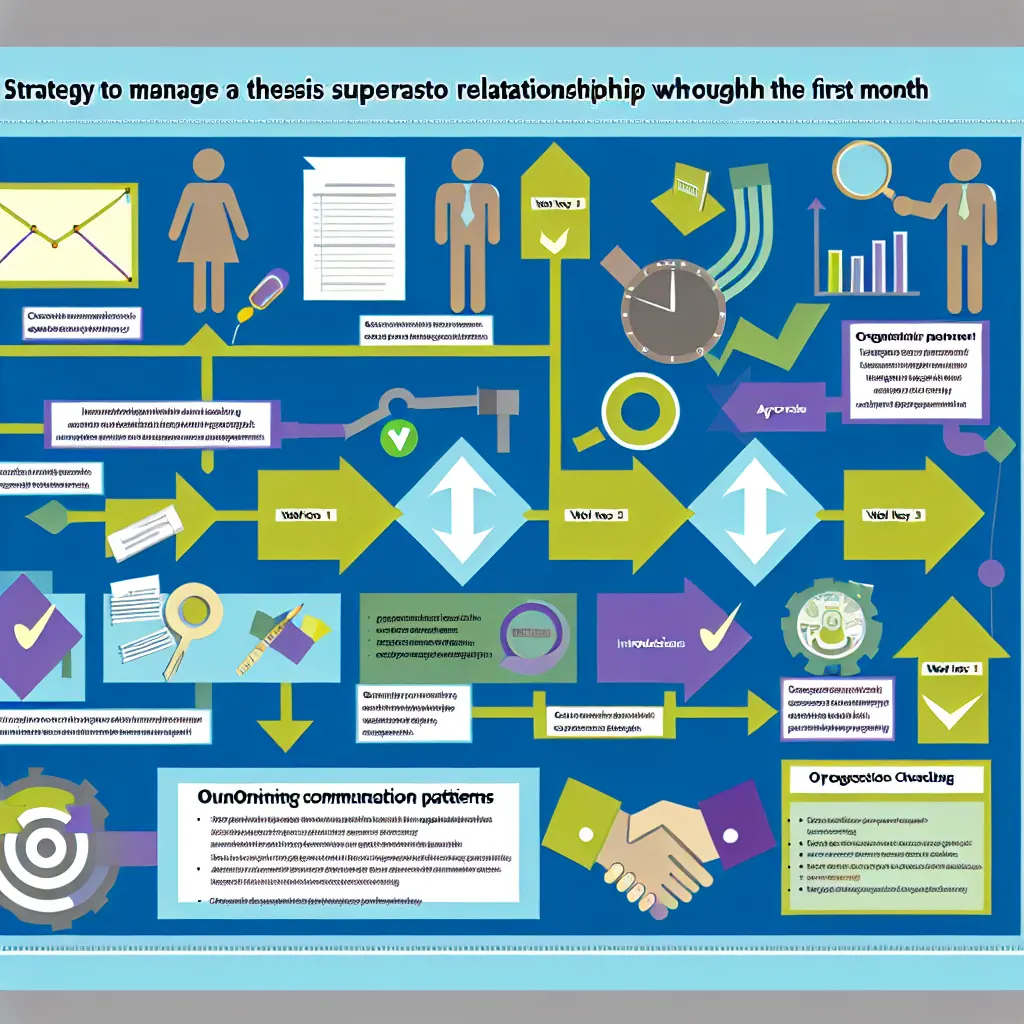 Student confidently presenting thesis plan to supervisor in professional meeting