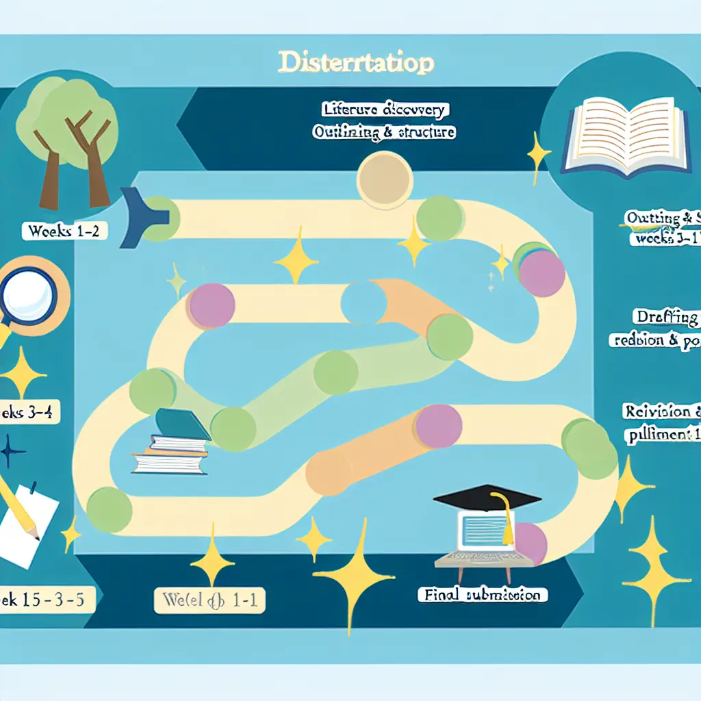 12-week dissertation timeline and workflow phases