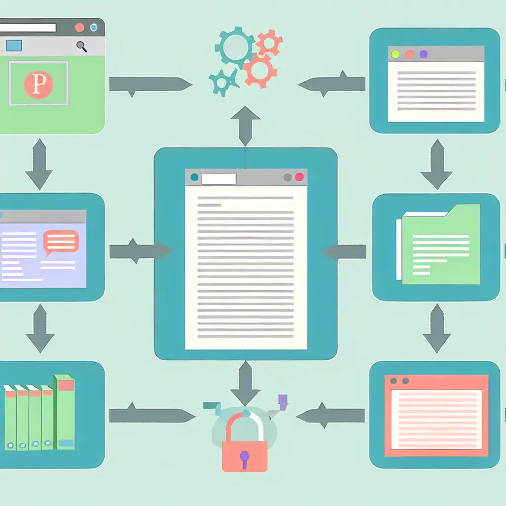 Visual workflow showing research papers being organized into formatted bibliography